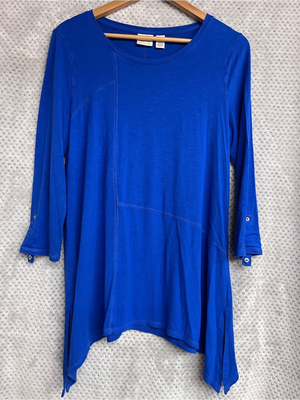 Zenergy Women's Cobalt Blue Long Sleeve Tunic